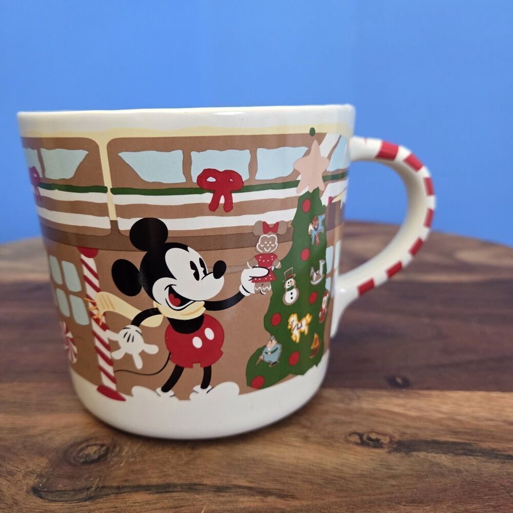 DISNEY Disneyland Hotel Mickey Mouse Cookie & Milk Holiday Mug